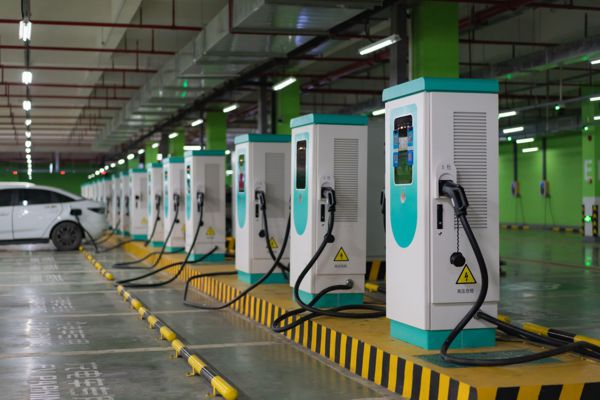 Commercial EV charging station